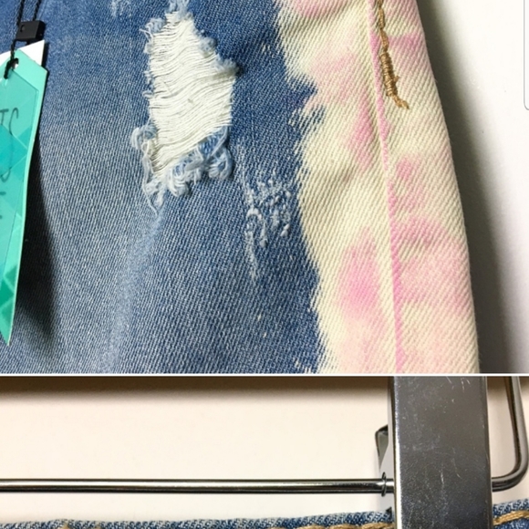 NWT🌟 It's Me Pink Tie Dye Jean Shorts - Picture 4 of 5